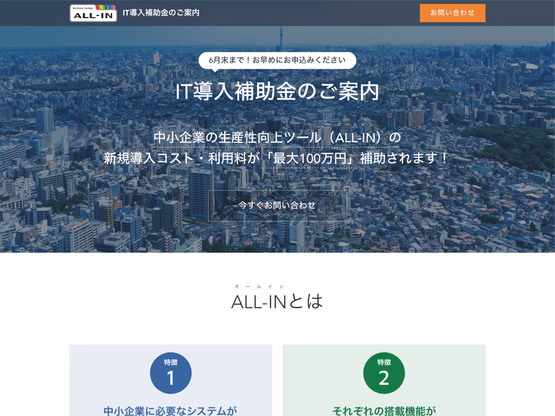 ALL-IN IT導入補助金
